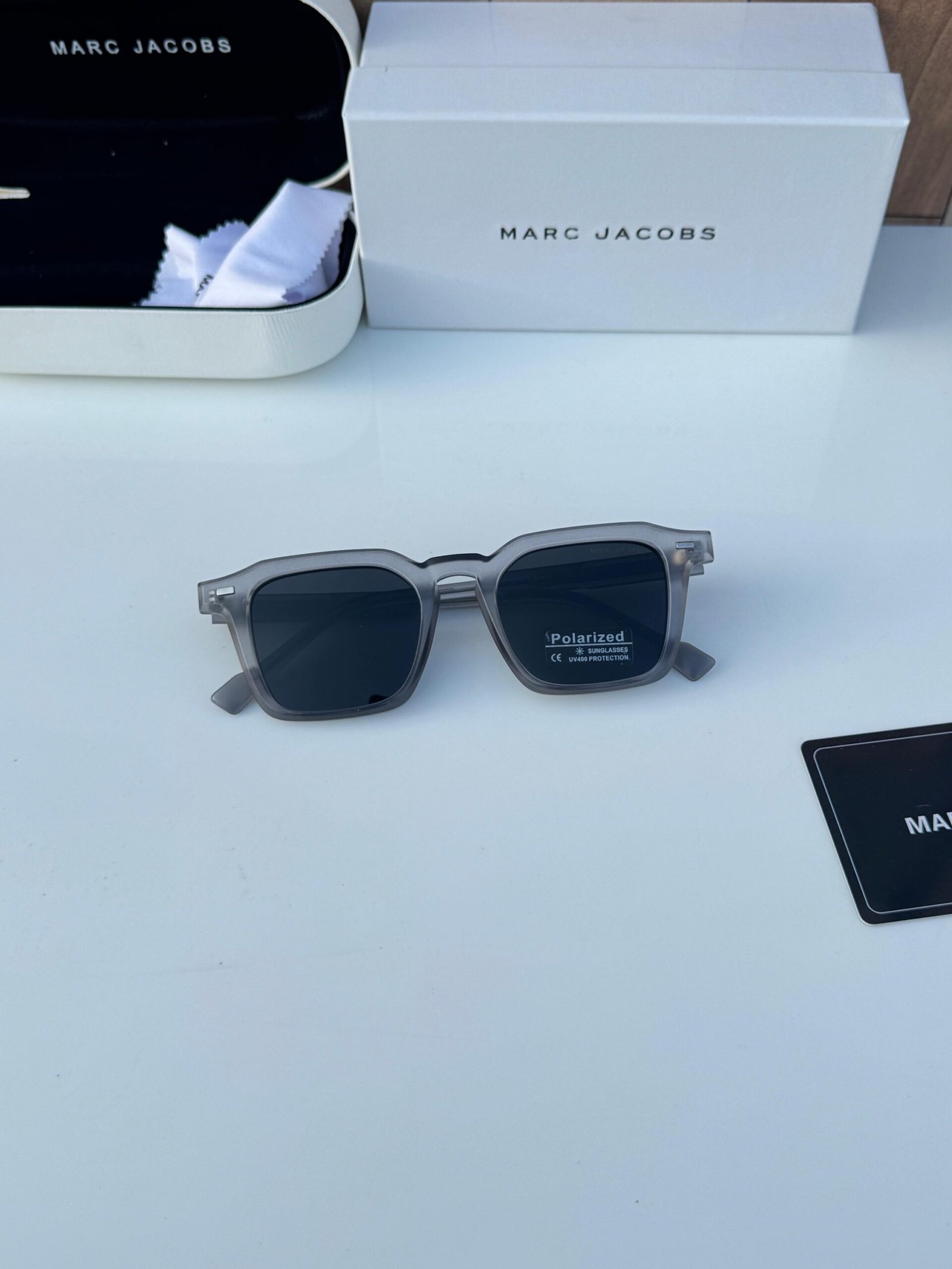 Marc Jacobs 3271 Grey Black Sunglasses – Modern Designer Eyewear