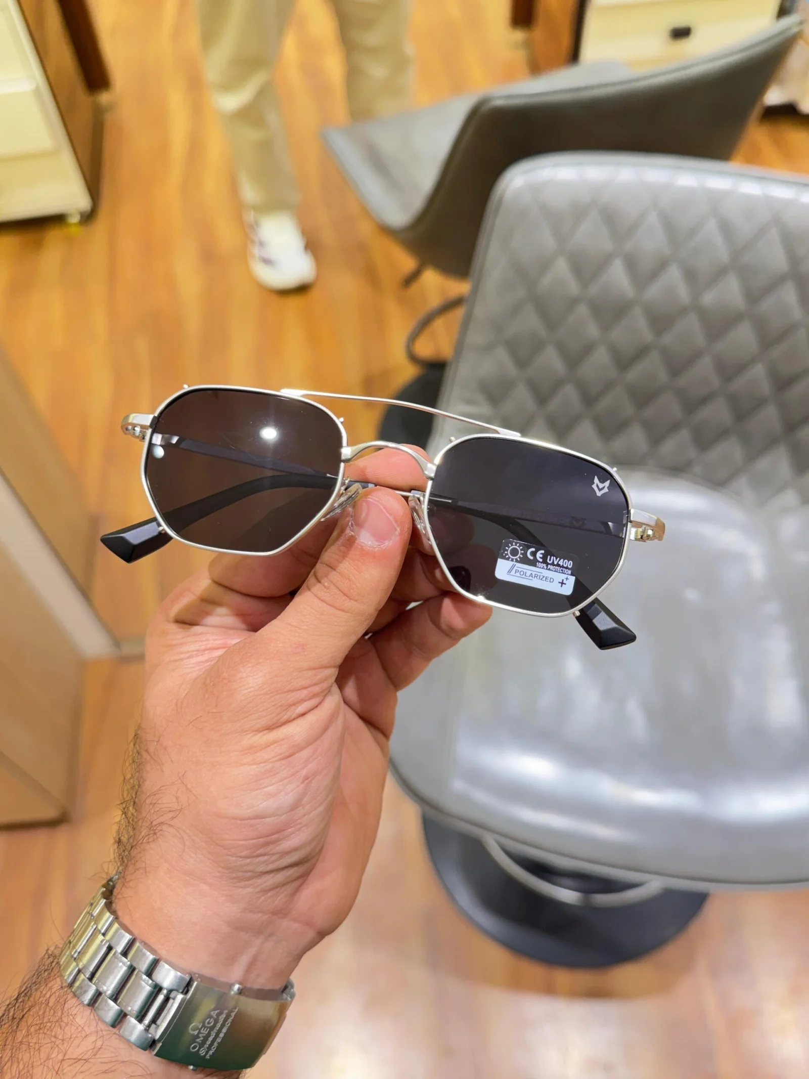 Mairo 669832 Silver Black Sunglasses – Modern Designer Eyewear